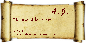 Atlasz József névjegykártya