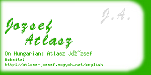 jozsef atlasz business card